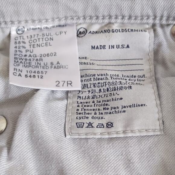 AG Adriano Goldschmied Stevie Ankle Jeans 27R - Picture 12 of 12
